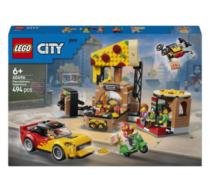 Klocki LEGO® LEGO CITY 60496 Dostawa pizzy z pojazdami